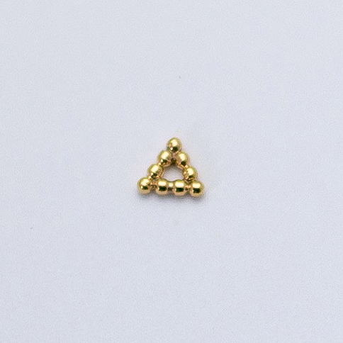 beaded-triangle-yellow-gold-Obelisk-body-piercing-renton-wa